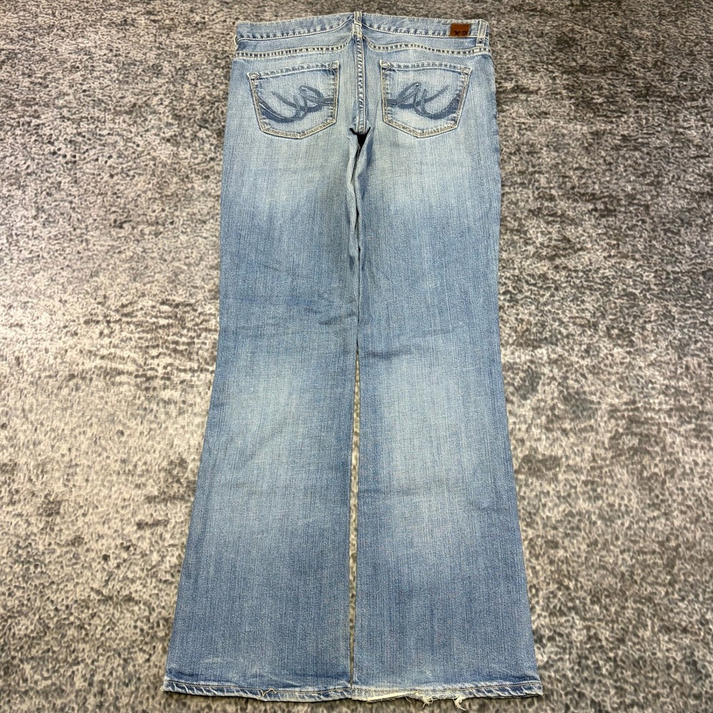 X2 Jeans Womens 31 (34x33) Blue Bootcut Wester Hippie Boho Vintage Y2K